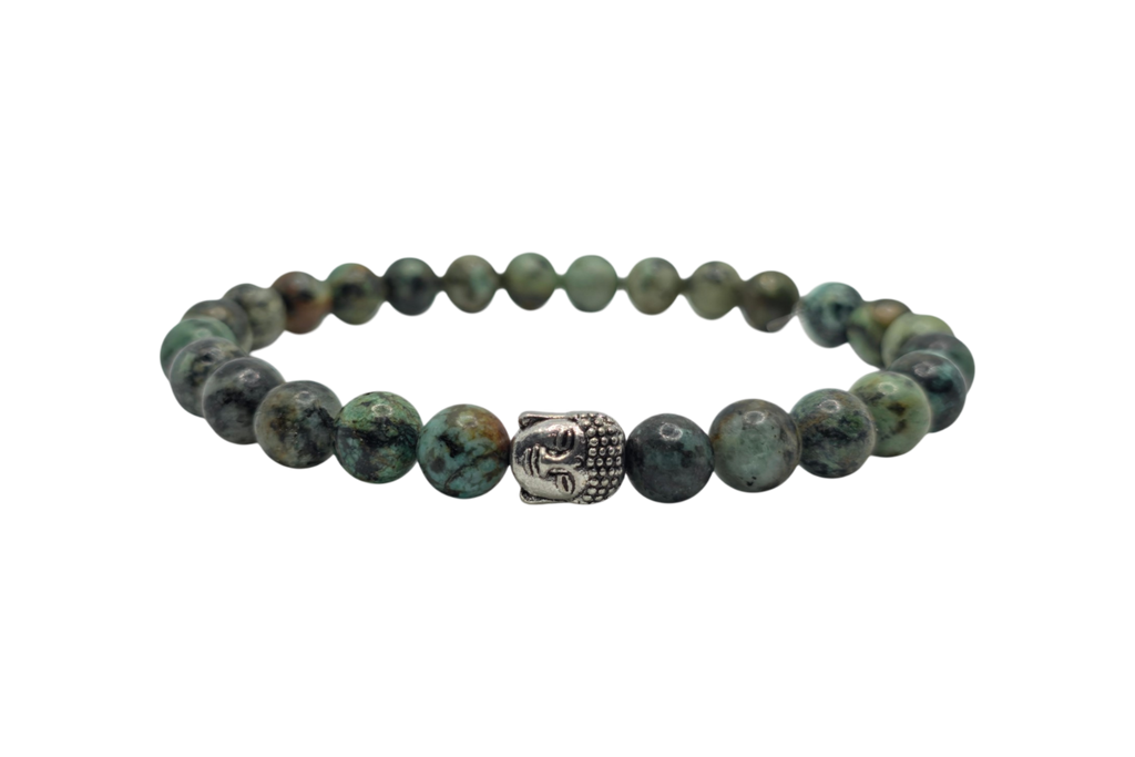 African Turquoise Buddha Bracelet