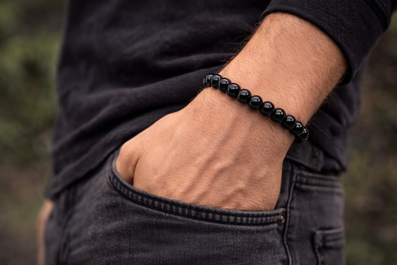 Black Onyx Protection Energy Bracelet